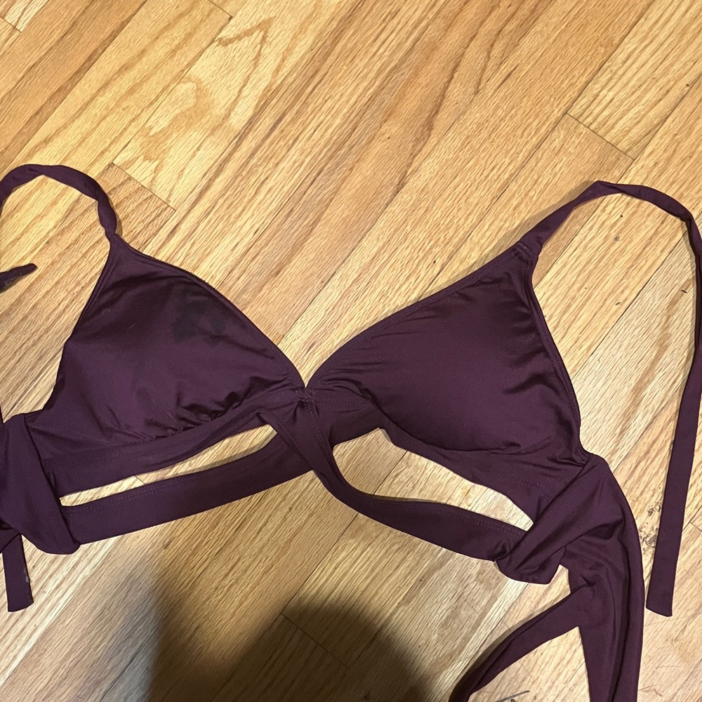 Kona Sol Burgundy Bikini Top